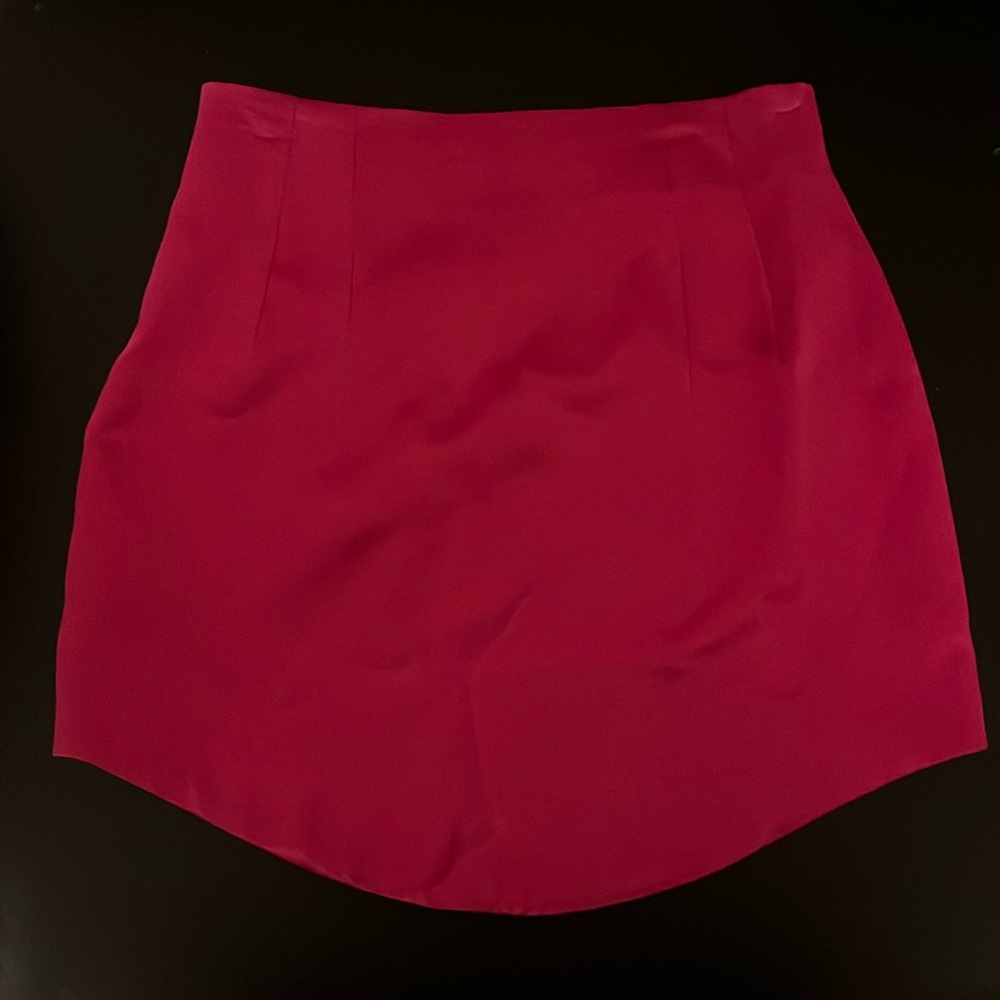 Zara hot pink satin effect mini worn once!